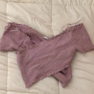 Purple crop top never worn!